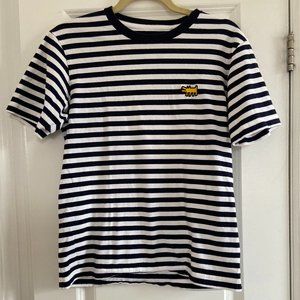 Sprzny x Keith Haring Rare Navy White Stripe Shirt